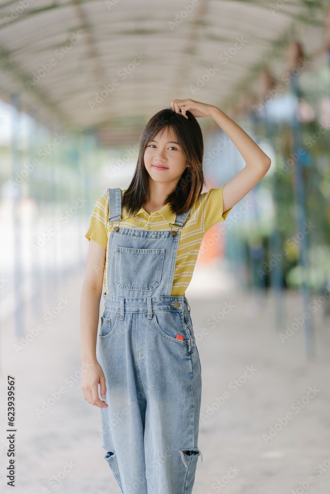 Portrait of Asian Girl smile and looking at camera Portrait of Asian Girl smile and looking at camera