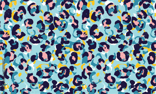 floral animal skin pattern, perfect for fabric and decoration