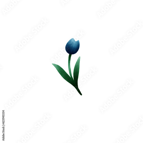 bouquet of blue tulips