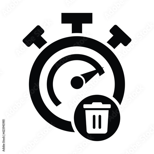 Waste of time, lost, time icon