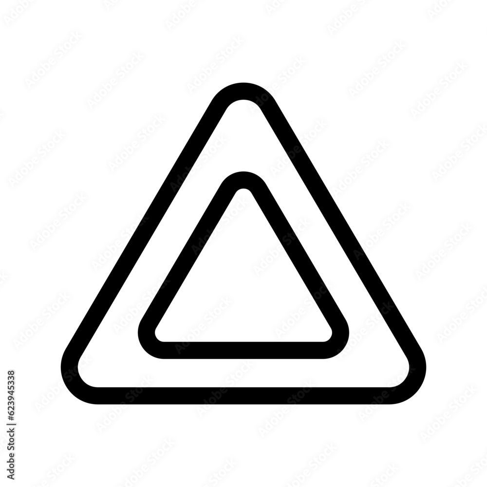 Triangle Icon Vector Symbol Design Illustration Triangle Icon Vector Symbol Design Illustration