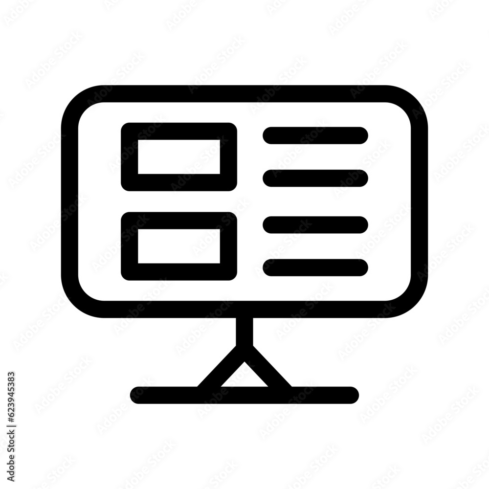 Presentation Icon Vector Symbol Design Illustration Presentation Icon Vector Symbol Design Illustration