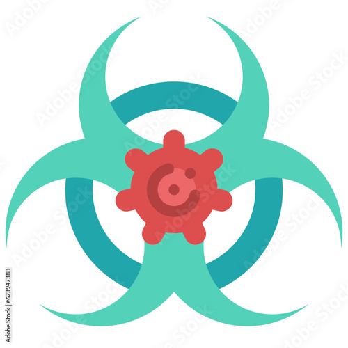 biohazard flat icon