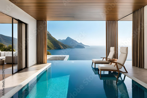view from the pool © Beste stock