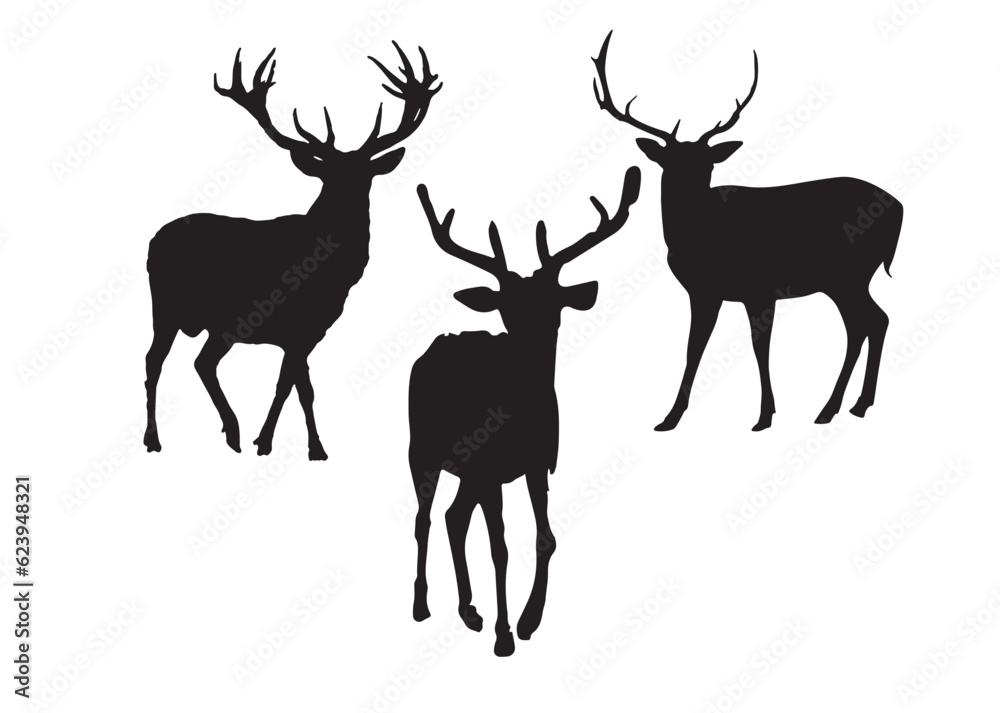 deer silhouette vector deer silhouette vector