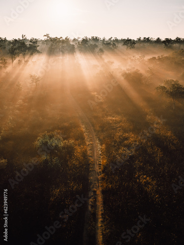 Foggy Top End morning