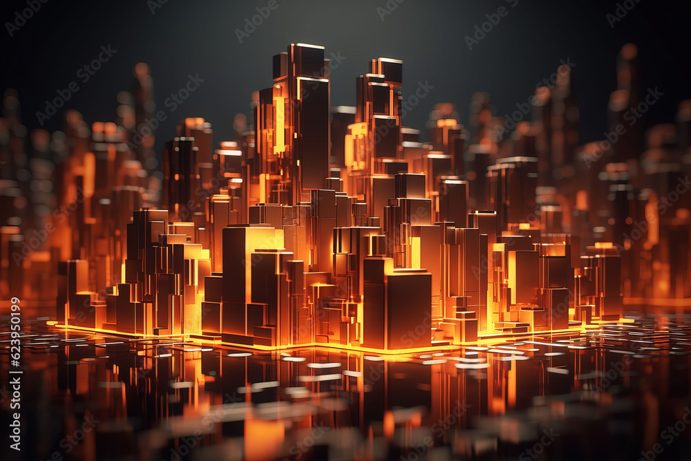 photo 3d abstract background with landscape of extruding cubes photo 3d abstract background with landscape of extruding cubes