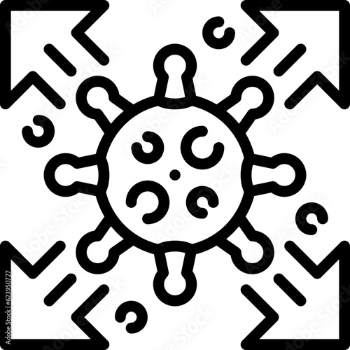 pandemic line icon