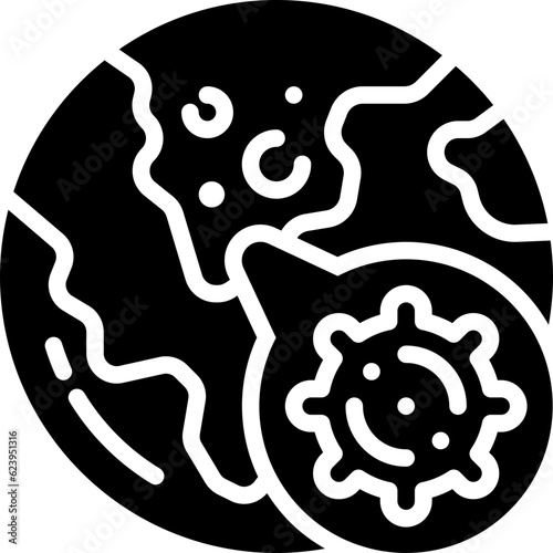 global pandemic solid icon