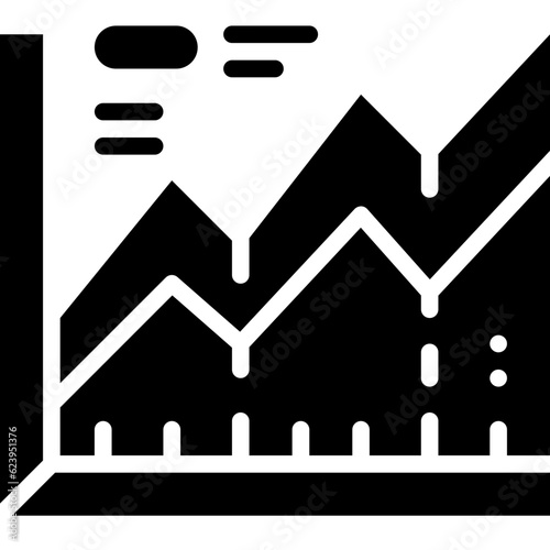 statistic graph solid icon