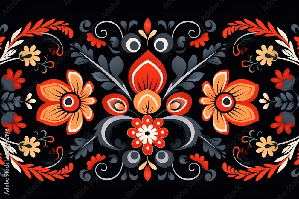 vector illustration of ukrainian folk seamless pattern ornament vector illustration of ukrainian folk seamless pattern ornament