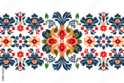 vector illustration of ukrainian folk seamless pattern ornament