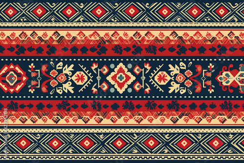 vector illustration of ukrainian folk seamless pattern ornament