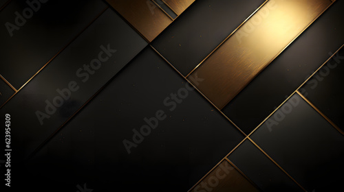 Abstract luxury background of metal with black and gold color © jxvxnism