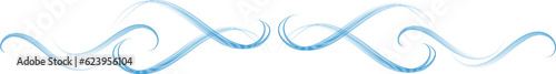 Digital png illustration of blue spiral shapes on transparent background