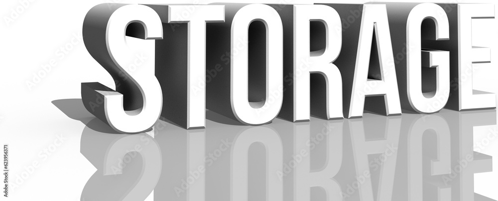 Digital png illustration of white storage text on transparent background Digital png illustration of white storage text on transparent background