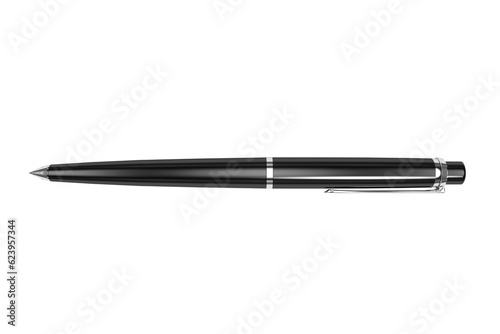 Digital png illustration of black pen on transparent background