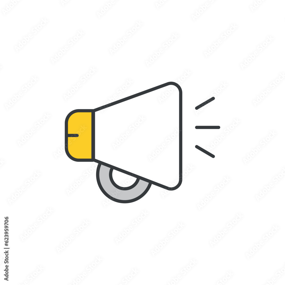 Bull Horn icon design with white background stock illustration Bull Horn icon design with white background stock illustration