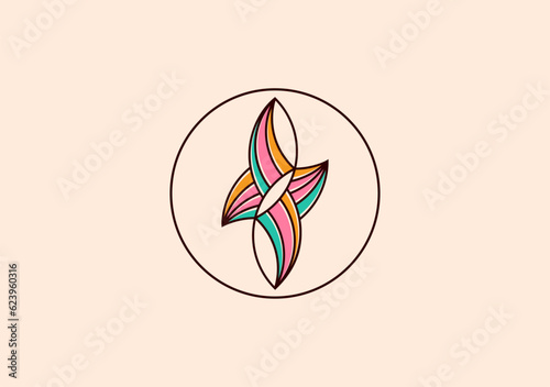 Timeless elegance logo, exuding sophistication and refinement with its graceful lines and harmonious composition