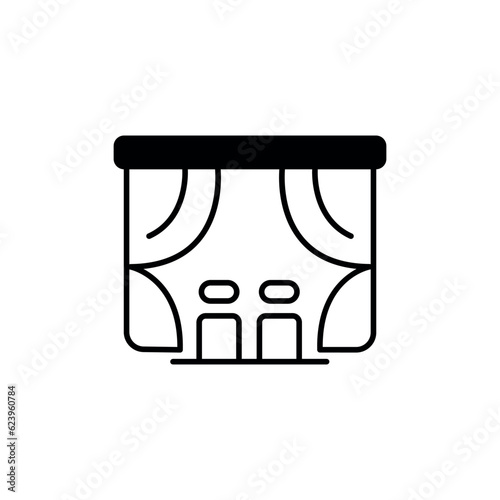 Movie Premier icon design with white background stock illustration