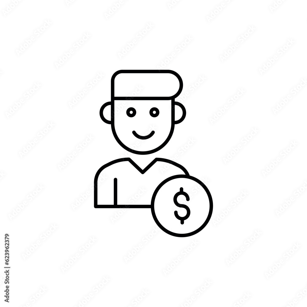 Film Producer icon design with white background stock illustration Film Producer icon design with white background stock illustration