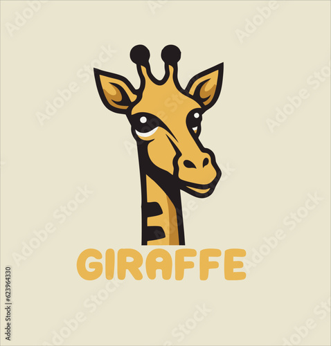giraffe animal logo design idea vector, giraffe logo icon