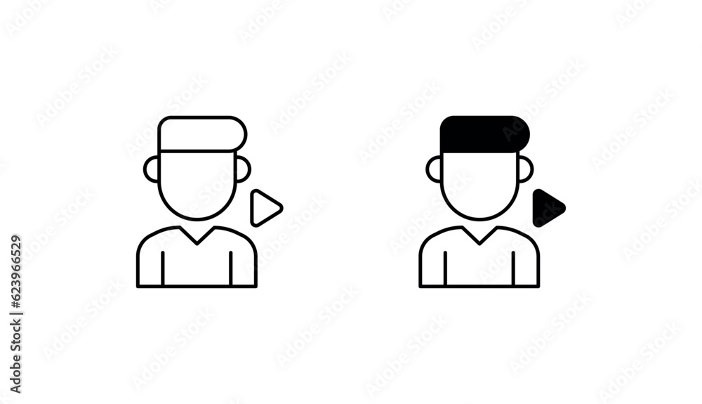 Movie Director icon design with white background stock illustration Movie Director icon design with white background stock illustration