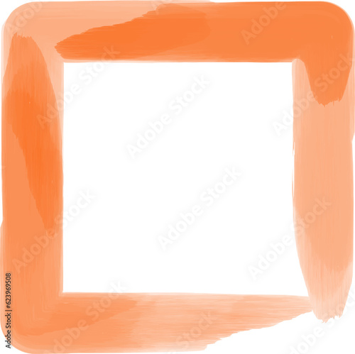 Watercolor ink frame elements