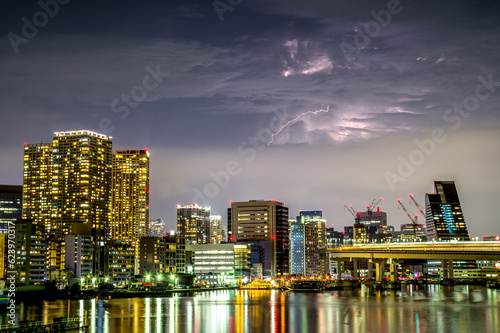 Wallpaper Mural 東京上空の稲妻 Torontodigital.ca