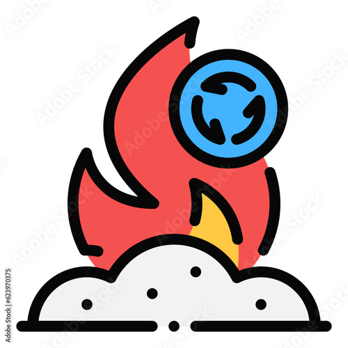 incineration icon