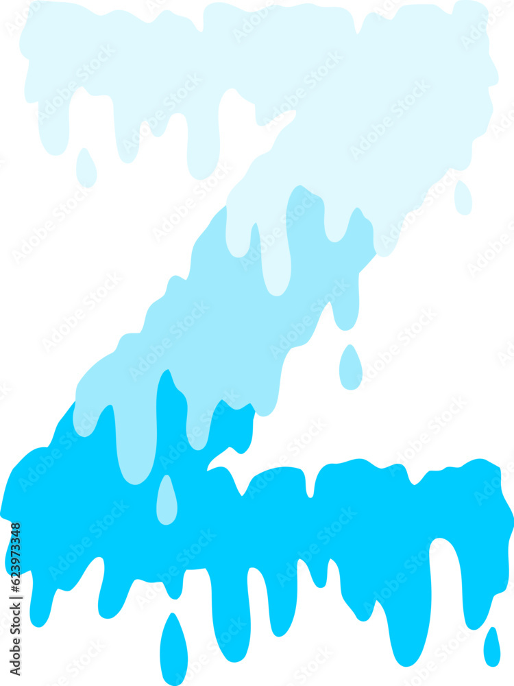 Water Drop Letter Z