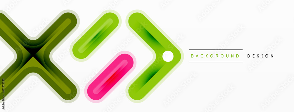 Obraz premium Cross line background minimal geometric template. Design for wallpaper, banner, background, landing page, wall art, invitation, prints, posters