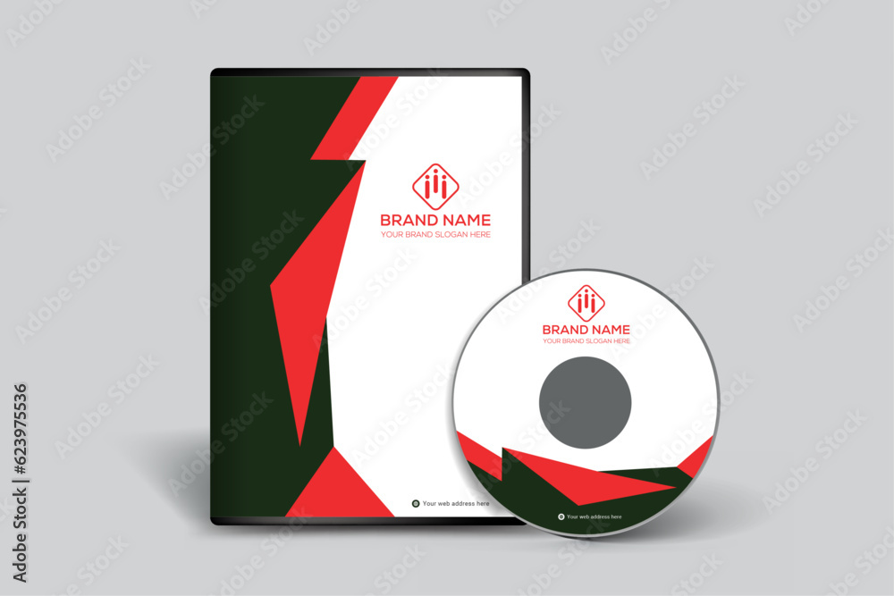 Red color DVD cover design