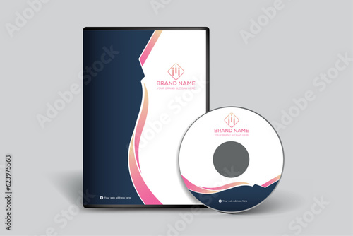 Elegant minimal DVD cover template