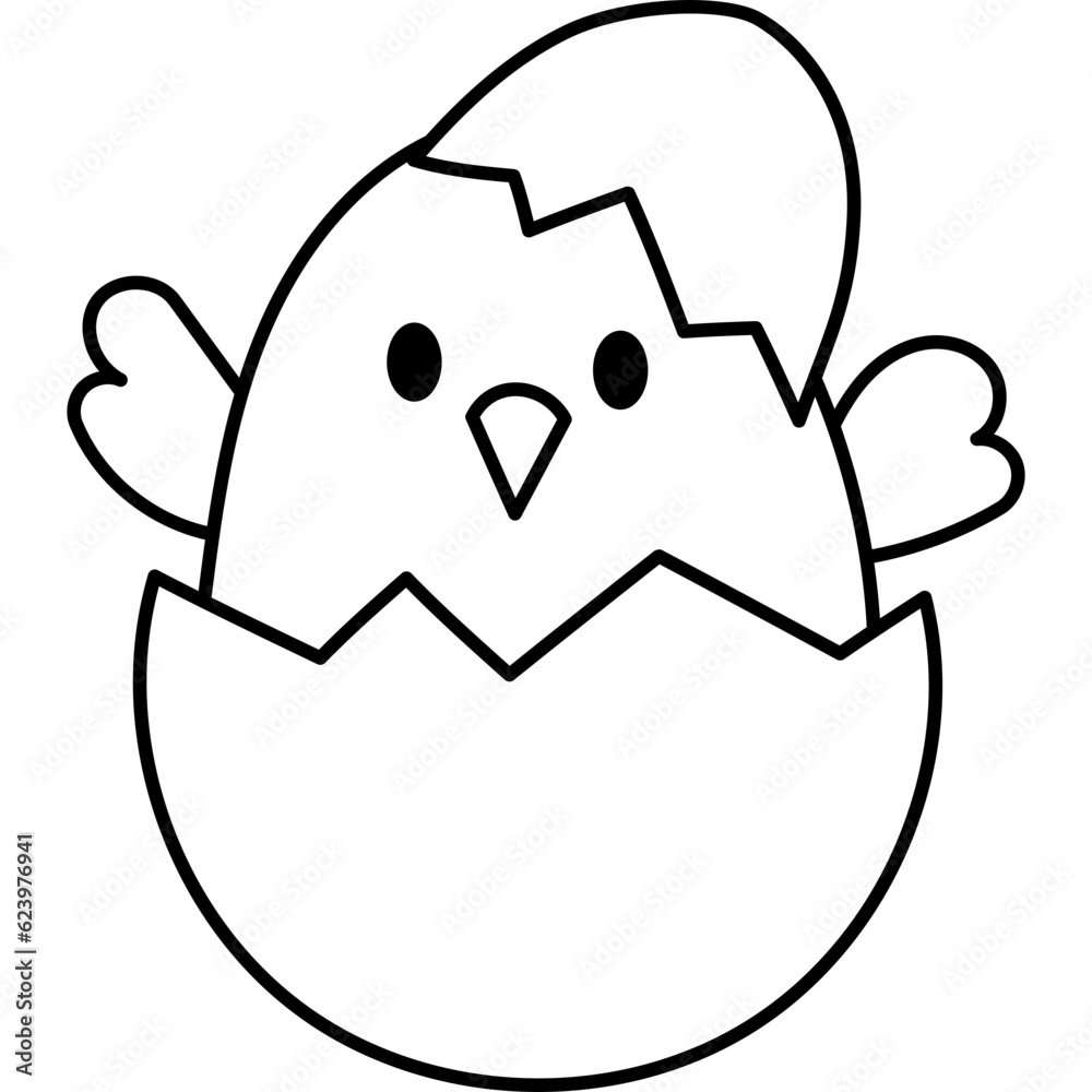 Chick Coloring Page Chick Coloring Page