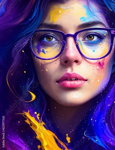 Colourful art using AI.