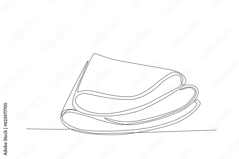 Vector continuous line drawing of hand pizza vector illustration junk food single line hand drawn minimalism style
