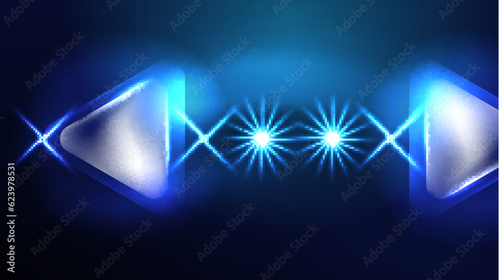 Digital Neon Abstract Background, Triangles And Lights Geometric Design Template Digital Neon Abstract Background, Triangles And Lights Geometric Design Template