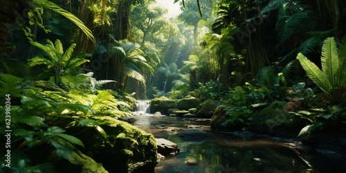 Realistic View from Above  Deep Tropical Jungles Teeming with Life