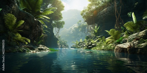 Realistic View from Above  Deep Tropical Jungles Teeming with Life