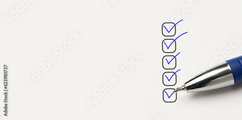 Cuadro en lienzo five checkboxes