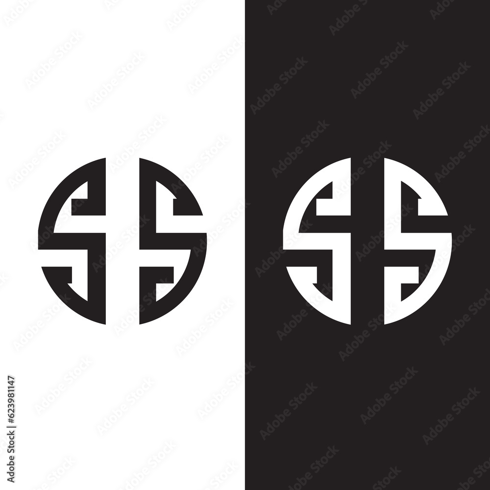 s initial logo design round circle s initial logo design round circle