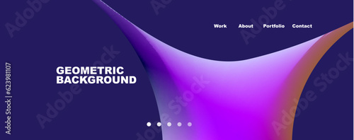 Round shapes and circles geometric abstract background. Vector Illustration For Wallpaper, Banner, Background, Card, Book Illustration, landing page