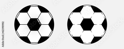 Soccer ball icon template. Vector illustration.
