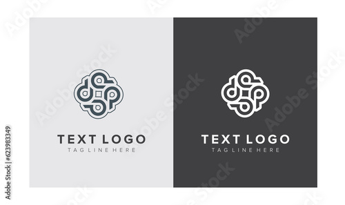 logo design vector with flat design style