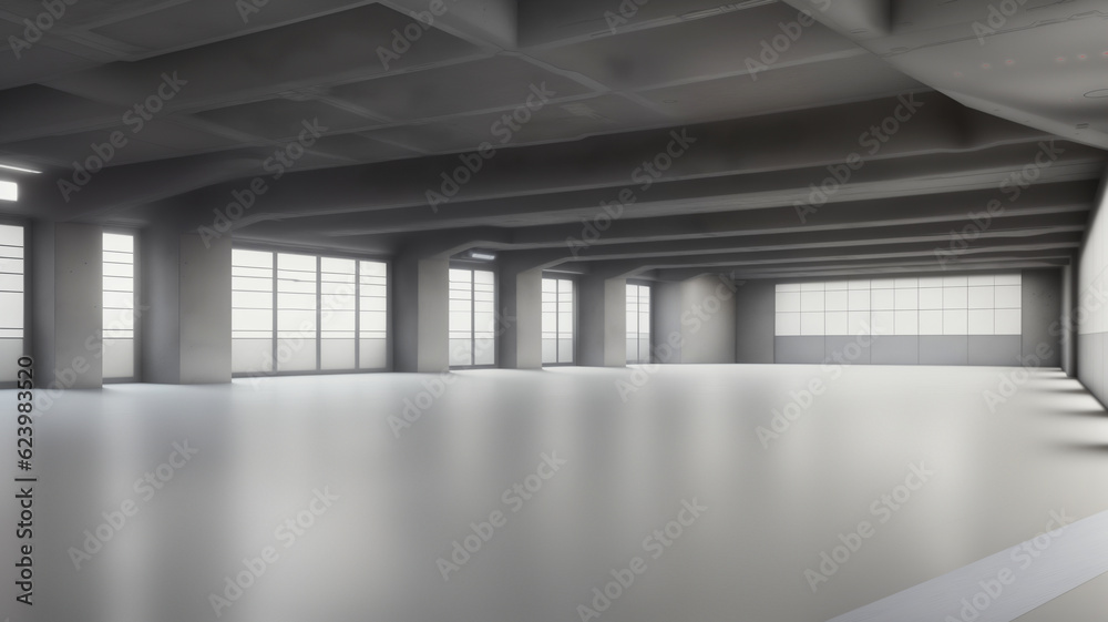 Abstract elegant geometric of blank empty space and white walls with light. Modern concept background. 3d Render Abstract elegant geometric of blank empty space and white walls with light. Modern concept background. 3d Render