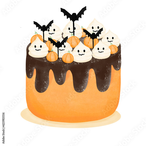 halloween pumpkin cake