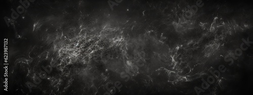 Dark scratch texture background with mist clouds effect. Generative AI technology.