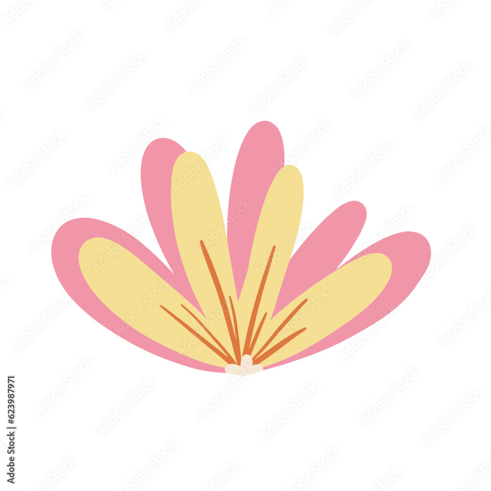 Cute hand draw flower vector