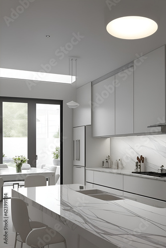 Modern kitchen. AI generated illustration